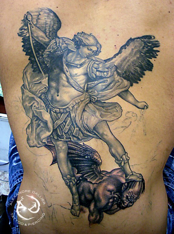 Arm Angel And Demon Tattoo War Ideas