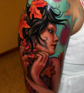 autumn-girl-tattoo autumn-girl-tattoo