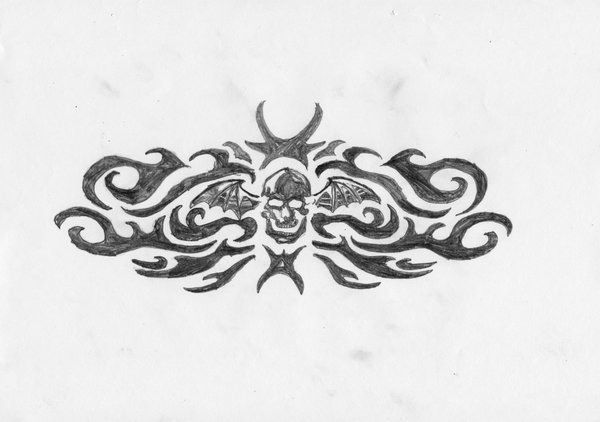 Avenged Sevenfold “Winged Tattoo” Tribal Tattoo by Cjmarshall