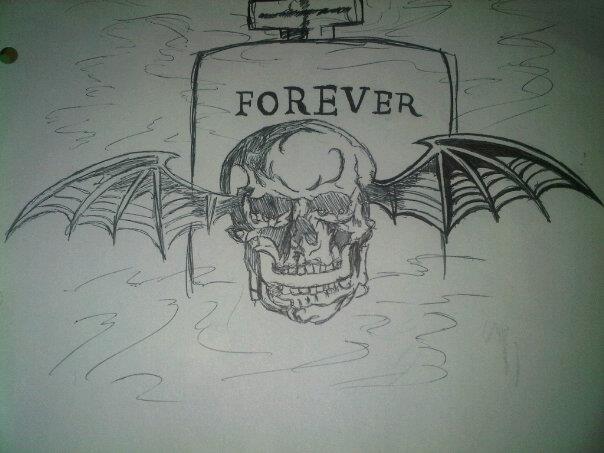 Avenged Sevenfold “Winged Skull” Forever Tattoo by Countess-rhapsodos67