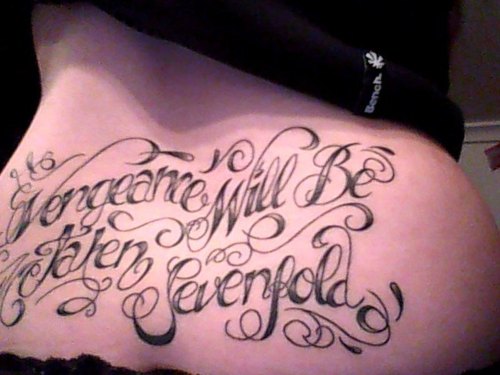 Vengeance Will Be Taken Sevenfold Tattoo Design Picture