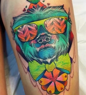 awesome trippy tattoo