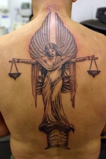 Angel Back Tattoo Design For Men