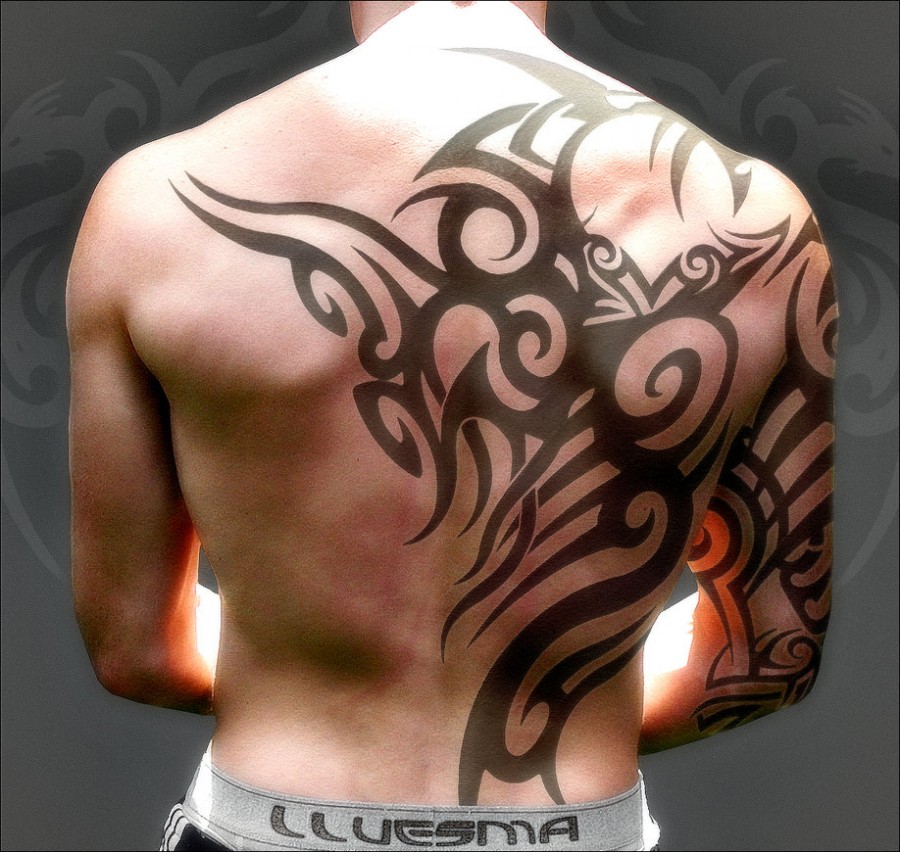 Back Tribal Tattoos For Men