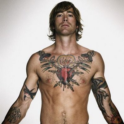 Awesome Heart Chest Tattoos For Men