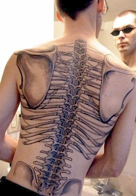 3D Rib Tattoo Picture For Men