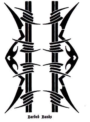 Barbed Wire Armband Tattoo Design Sketch