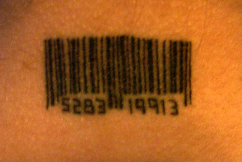 Independent Barcode Tattoos with Meaning for Sisters