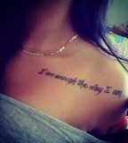 Beauty Quote Tattoos Way Of Life For Girls