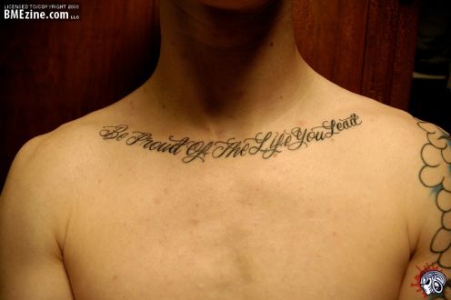 Tattoo Ideas Quotes On Life Be Proud