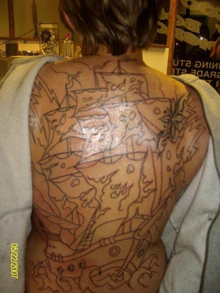 Thursday I Got The Outline Tattoo By Amorvincitomnia
