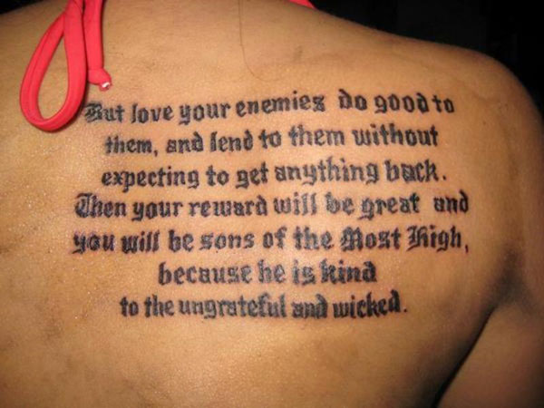 Awesome Bible Verse Tattoos