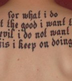 Beautiful Bible Scripture Tattoo