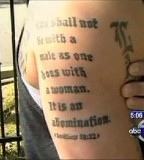 Leviticus 18:22 Verses Tattoo 