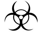 Photo Of Biohazard Symbol Tattoo in Black Color