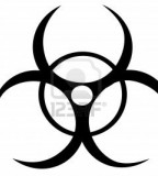 Black Splendid Biohazard Symbol Tribal Tattoo Photo