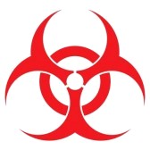 Red Biohazard Symbol Tattoo Inspiration Picture