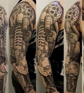 biomechanical arm sleeve tattoos for men biomechanical arm sleeve tattoos for men
