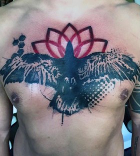 bird chest tattoos for men bird chest tattoos for men