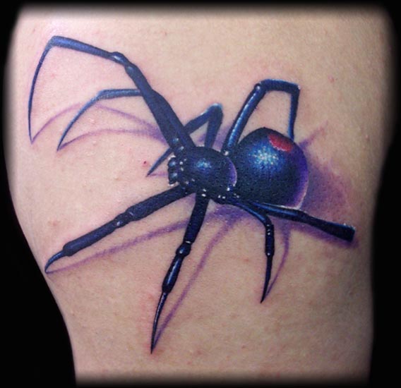 horror Black Widow Spider Tattoos Pictures