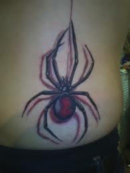 Awesome Black Widow Spider Tattoos And Meanings