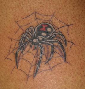 Tattoos Black Widow Spider Webs By Chris Posey