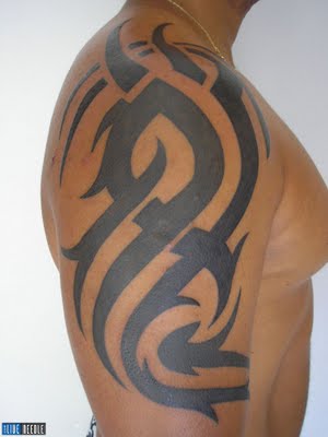 Art Tribal Blackfoot Indian Tattoos Shoulder for Men