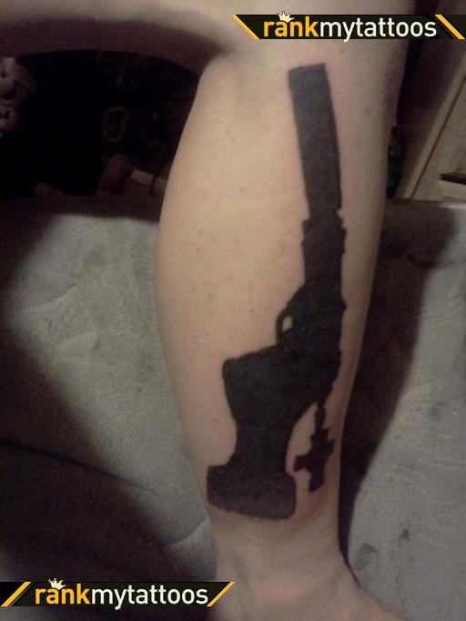 Boondock Saints Symbol Gun Silhouette Tattoo