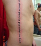 Boondock Saints Tattoo On The Ribs