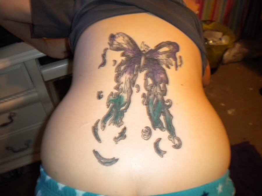 Decaying Butterfly Tattoo Design Idea