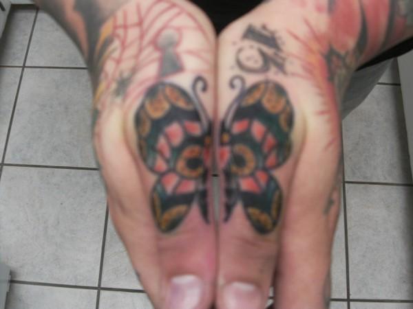 Sweet Butterfly Tattoo for Hands