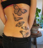 Simple Butterfly Tattoo Images And Designs For Girls