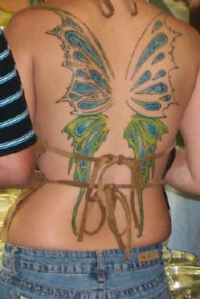 Celebrity Image Gallery Butterfly Tattoo Designs Lower Back