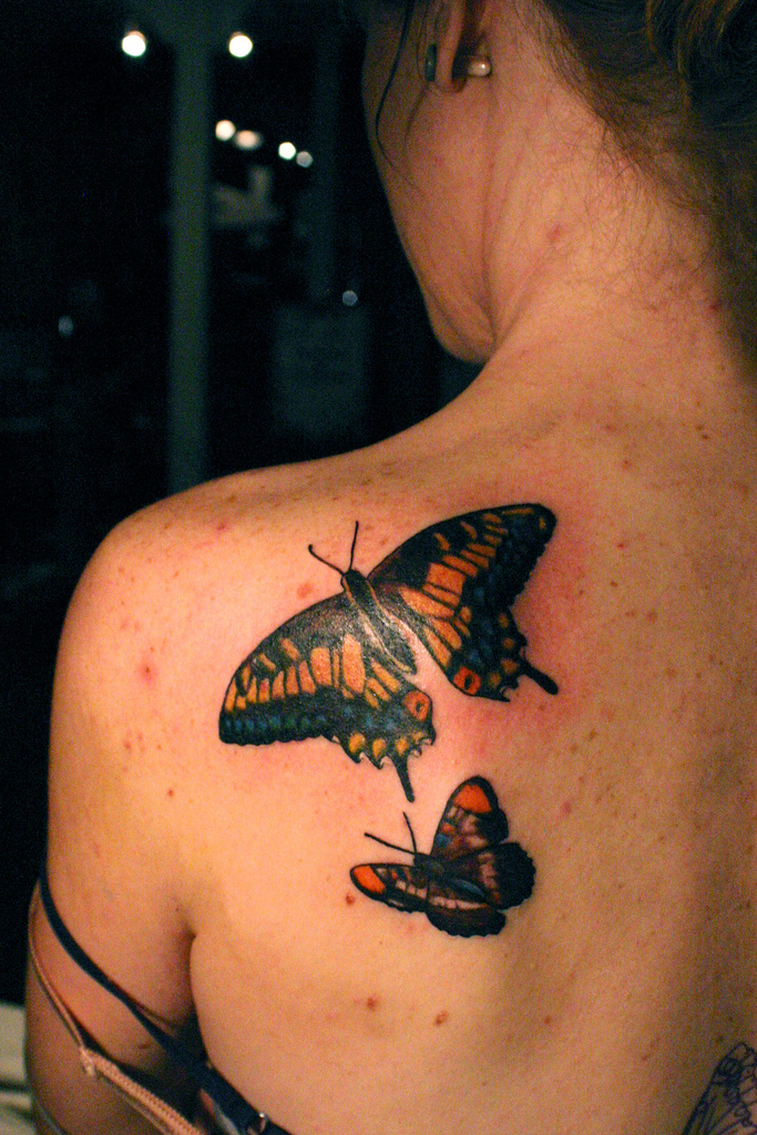 Cool Back Butterfly Tattoos