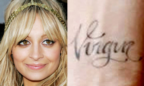 Stupidest Celebrity Tattoos by Nichole Richie