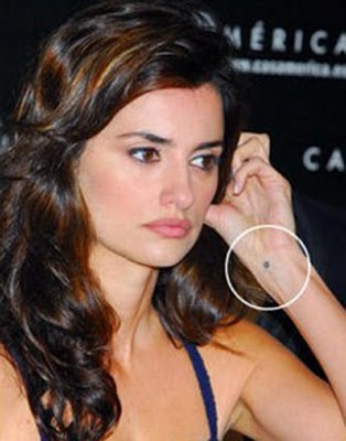 Cute Celebrity Wrist Tattoos by Penelope Cruz