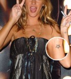 Gisele Bundchen Celebrities with Little Wrist and Ankle Tattoos