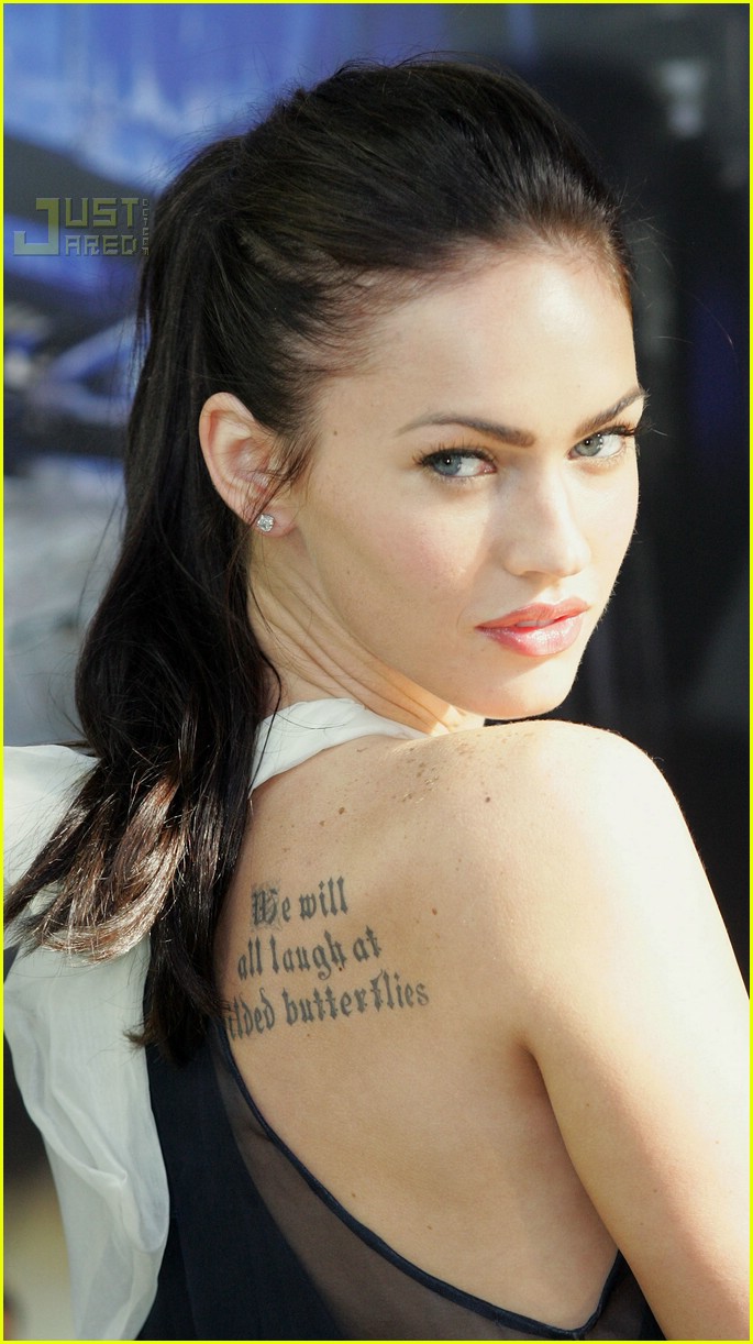 Megan Fox Celebrities with Wrist Tattoo Design