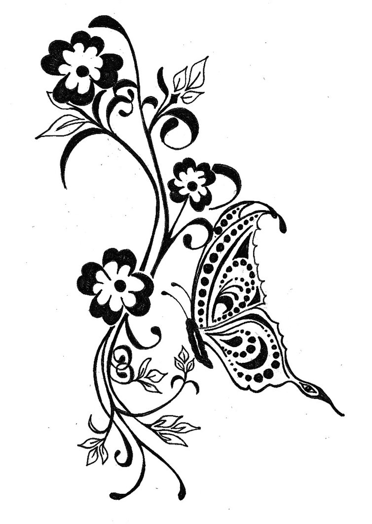 Celtic Butterfly Tattoo Designs For Ladies