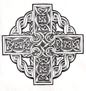 Celtic Cross Tattoo Designs On Paper Art