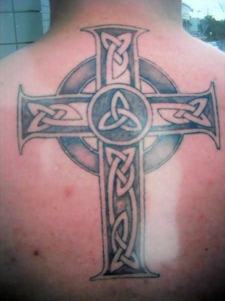 Great Celtic Cross Tattoo Designs On Back