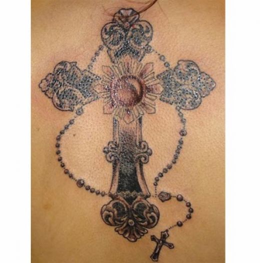 Elegant Cross Tattoos For Women