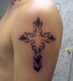 Tattoos Celtic Cross Design On Arm For Men