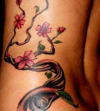 Cherry Blossom Black Tree Tattoo Designs