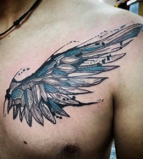 chest wing tattoos for men chest wing tattoos for men