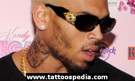 Chris Brown Neck Tattoo – Celebrity Tattoos