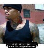 Chris Brown Neck / Shoulder / Sleeve Tattoos Designs - Celebrity Tattoos