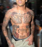 Chris Brown Mockery Tattoo Editing - Celebrity Tattoos