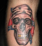 Skull Confederate Flag Tattoo By Kristenhill On Deviantart