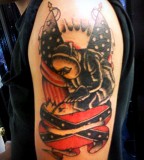 Welder Confederate Flag Tattoo